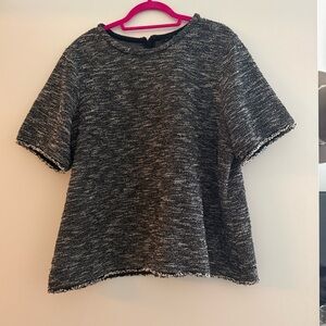 Banana Republic Black and White Short Sleeve Top